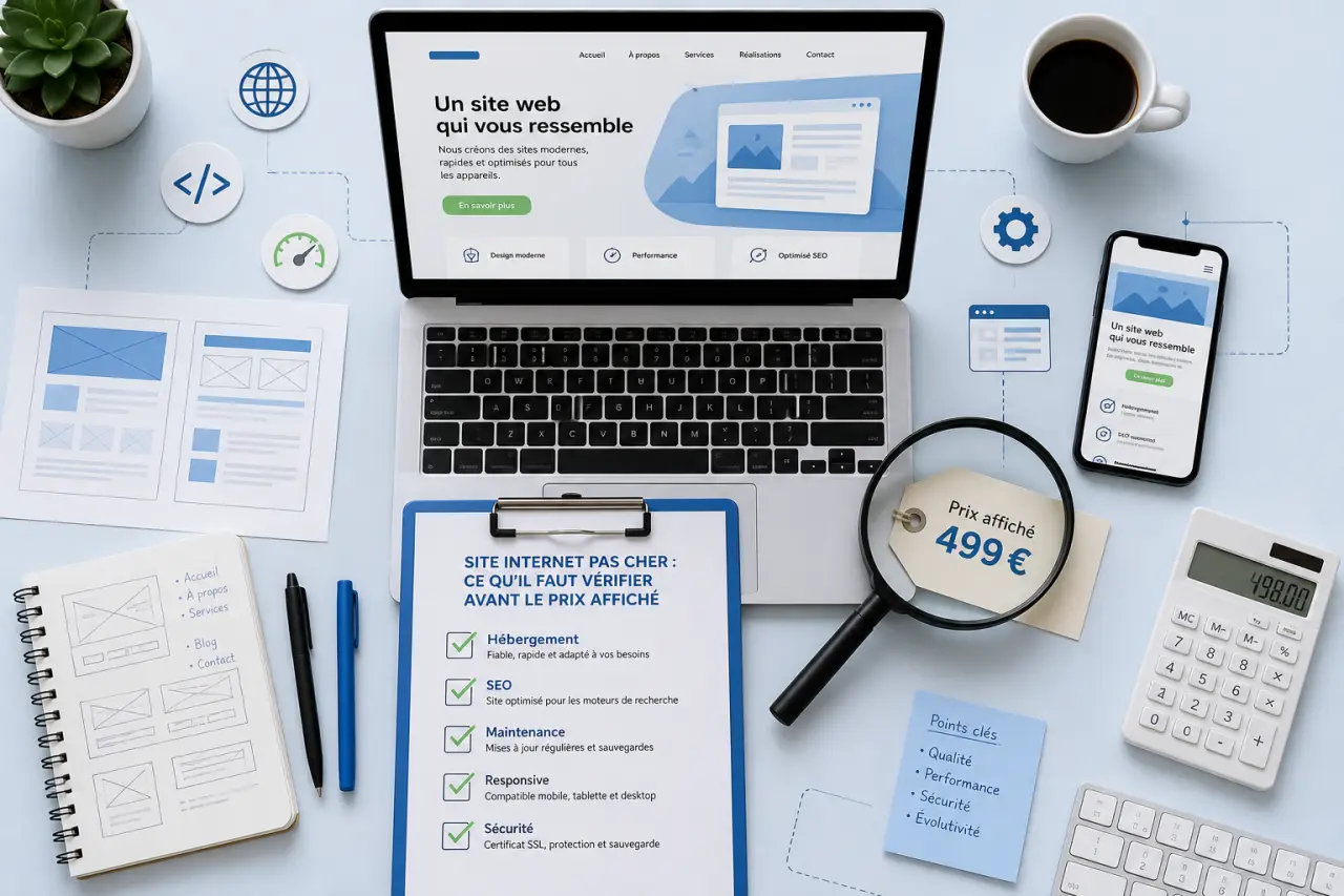 Site internet pas cher : ce qu’il faut vérifier avant le prix affiché