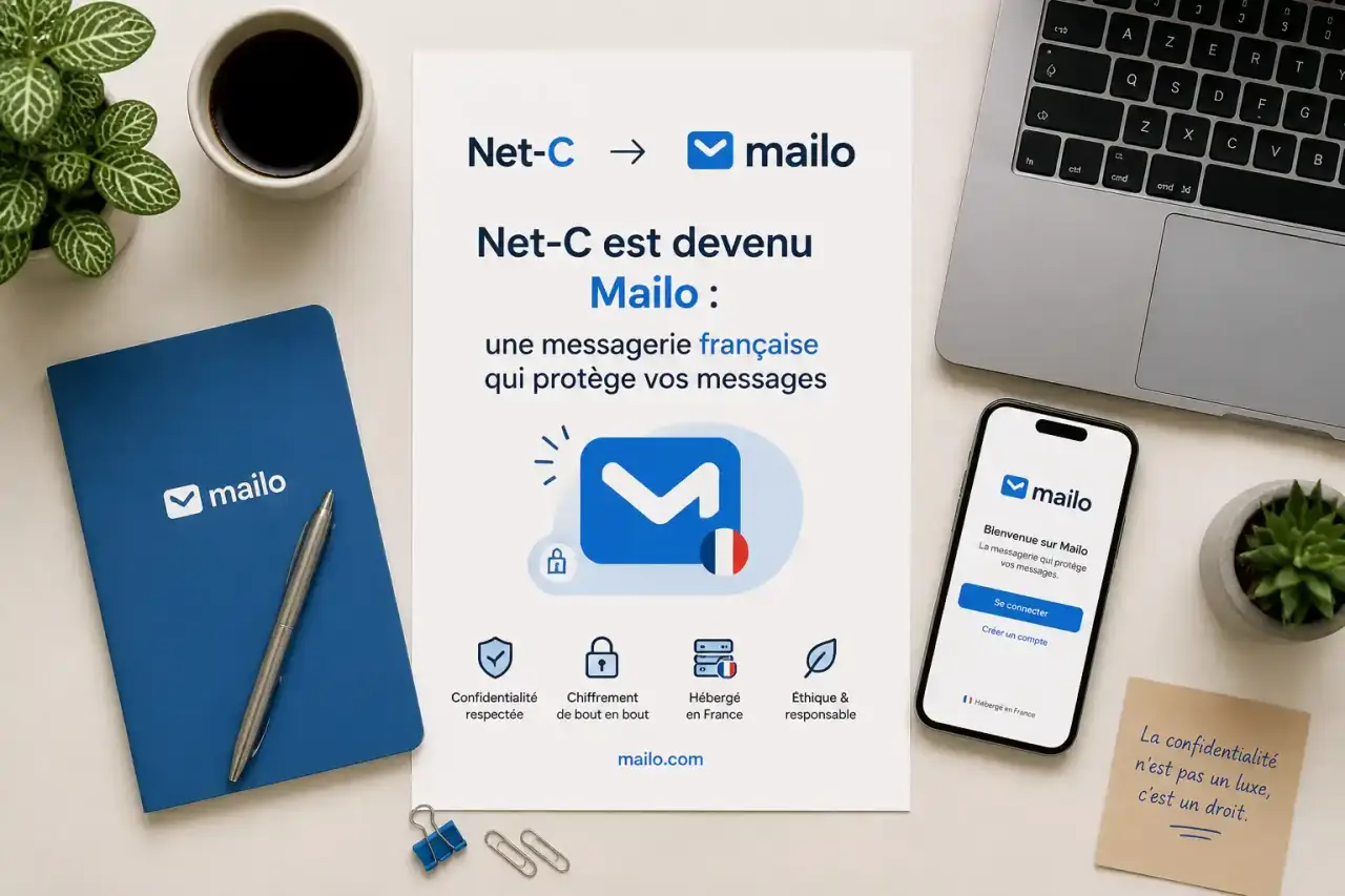 Net-C est devenu Mailo : une messagerie française qui protège vos messages