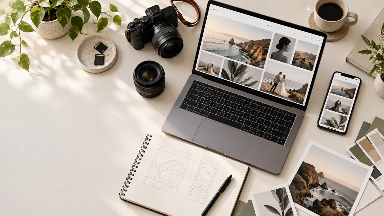 Créer un site de photographe : choisir sa plateforme et structurer son portfolio pour convertir