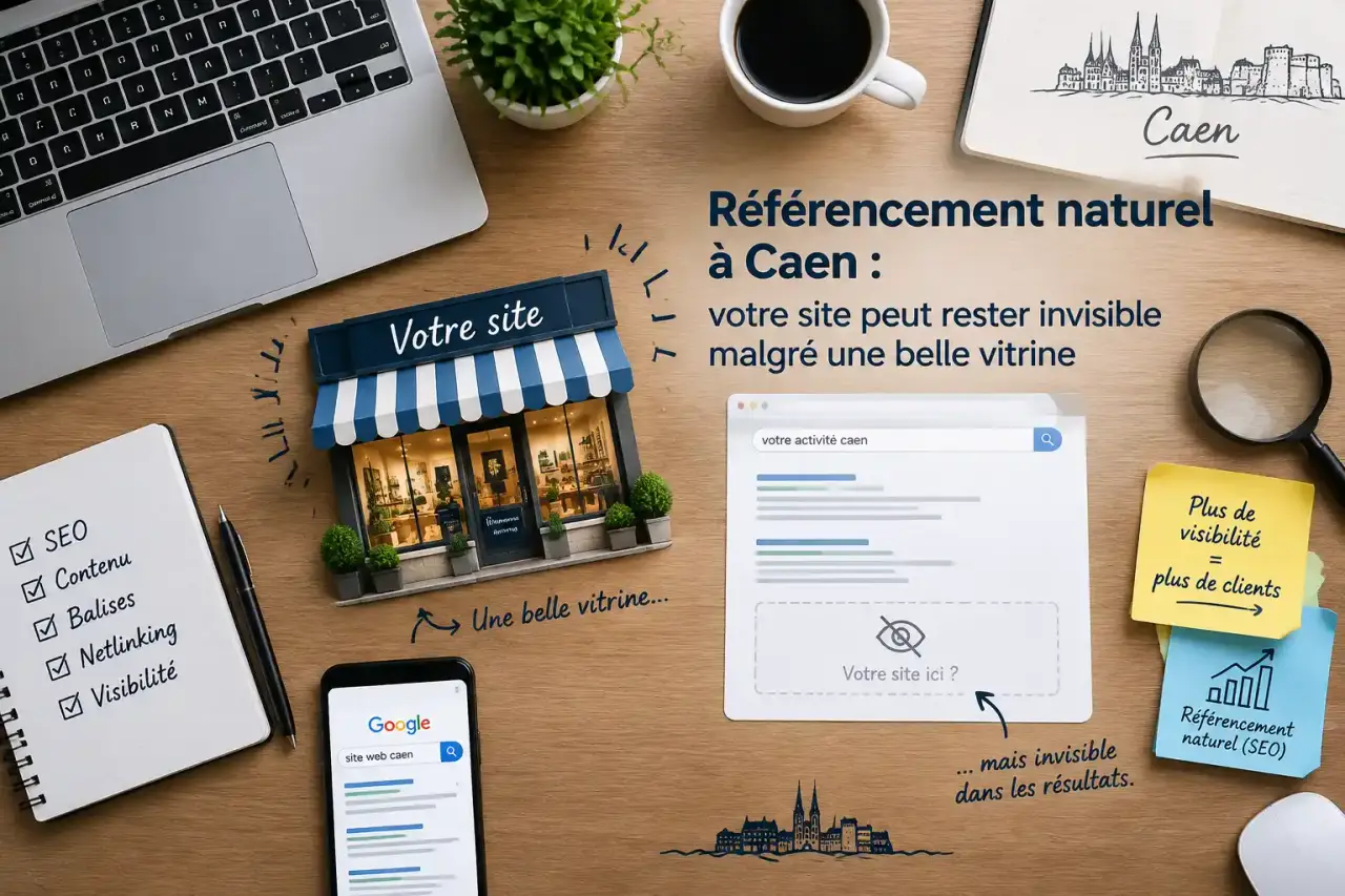 Référencement naturel à Caen : votre site peut rester invisible malgré une belle vitrine
