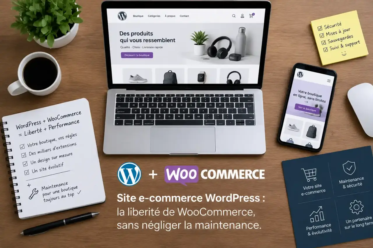 Site e-commerce WordPress : la liberté de WooCommerce, sans négliger la maintenance